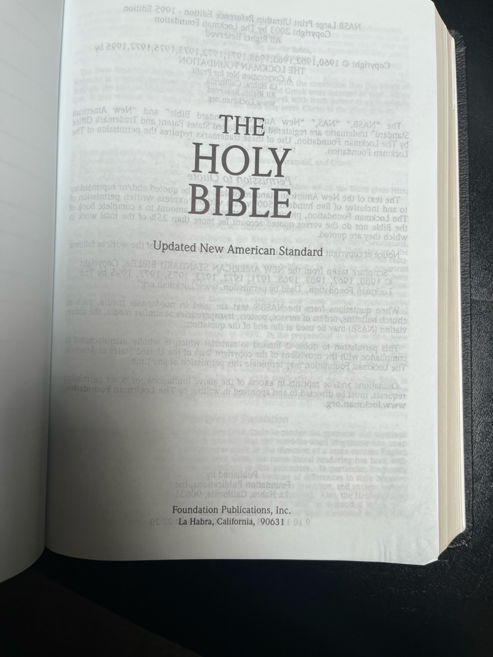 Foundation Publications NASB Updated, Bonded Leather